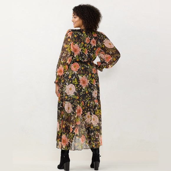 NWT LC Lauren Conrad Faux-wrap Maxi Dress Size 3X - Picture 2 of 6